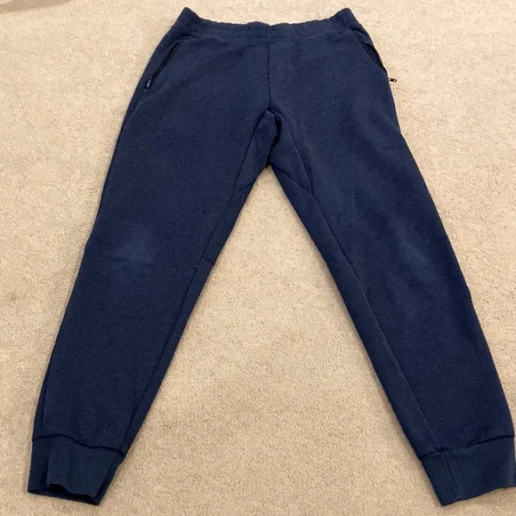 Navy Uniqlo Sweat Jeans UNIQLO Dry Stretch Sweatpants/Joggers Navy Blue  Mens Medium